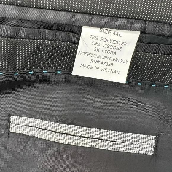 Marc Ecko Men 44L Gray 2-Button Blazer Jacket - Picture 5 of 9